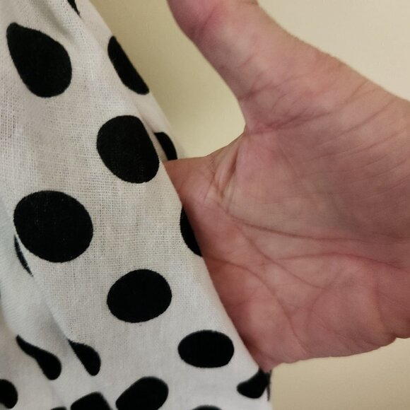Lisa Marie Hernandez X Target Polka Dot Midi Shirt Dress Size S - Picture 7 of 10